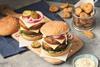 Plant Menu No Chicken Smash Burgers and Frickles
